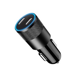 Lemontti 60W автомобилно зарядно Fast Charge с 2x Type-C PD порта, черно