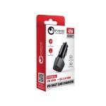 Lemontti зарядно за кола, Fast Charge 48W, 2x Type-C PD и USB QC 3.0, черно