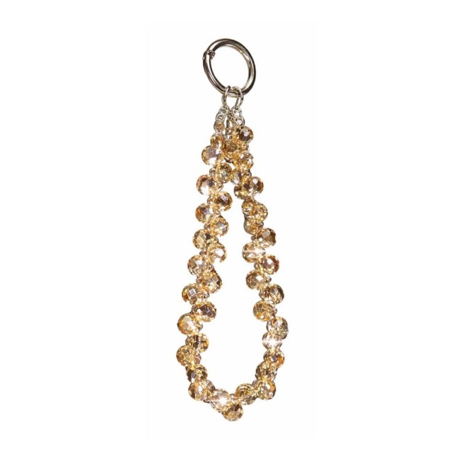 Lemontti Crystal Aurora връзка за телефон, 30 см, златиста
