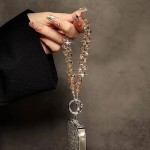 Lemontti Crystal Aurora връзка за телефон, 30 см, златиста