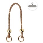 Lemontti Crystal Glow връзка за телефон, 30 см, златиста Lemontti Crystal Glow връзка за телефон, 30 см, златиста