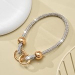 Lemontti Crystal Glow връзка за телефон, 30 см, сребриста Lemontti Crystal Glow връзка за телефон, 30 см, сребриста