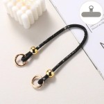 Lemontti Crystal Glow връзка за телефон, 30 см, черна