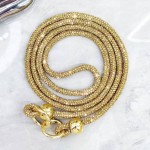 Lemontti връзка за телефон с кристали, 120 см, златиста