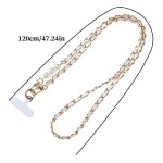 Lemontti връзка за телефон с перли, 120 см, бяла