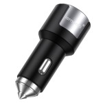 Lemontti 20W PD зарядно за автомобил, USB QC 3.0 + Type-C кабел 1м, черно/сребристо Lemontti 20W PD зарядно за автомобил, USB QC 3.0 + Type-C кабел 1м, черно/сребристо
