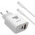Lemontti мрежово зарядно устройство 20W с USB-C, USB-A и Type-C кабел
