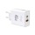 Lemontti GaN Dual Port мрежово зарядно устройство 45W (USB-C PD + USB-A QC 3.0), бяло
