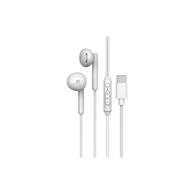 Lemontti Ripple Stereo слушалки с микрофон, Type-C, бели