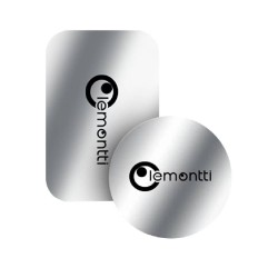 Lemontti комплект метални пластини за магнитни стойки за смартфон (2 бр.), сиви