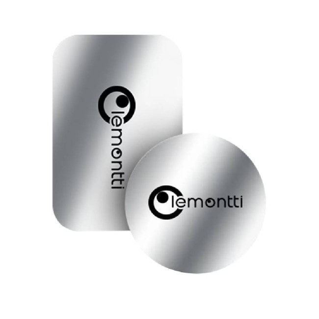 Lemontti комплект метални пластини за магнитни стойки за смартфон (2 бр.), сиви