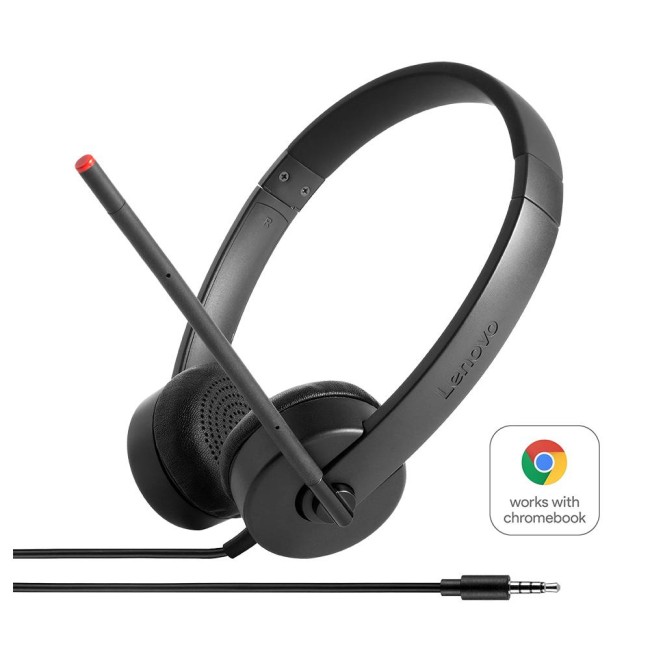 Lenovo Essential стерео аналогови слушалки с микрофон