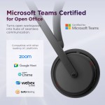 Lenovo Dual-Mode 6550 безжични ANC слушалки, USB-A, Microsoft Teams