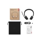 Lenovo Dual-Mode 6550 безжични ANC слушалки, USB-A, Microsoft Teams