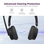 Lenovo Dual-Mode 6550 безжични ANC слушалки, USB-A, Microsoft Teams