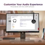 Lenovo Dual-Mode 6550 безжични ANC слушалки, USB-A, Microsoft Teams