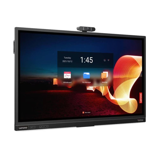 Lenovo ThinkVision T65 65" 4K UHD интерактивен дисплей, IPS, Android, 2x Stylus, 4K камера