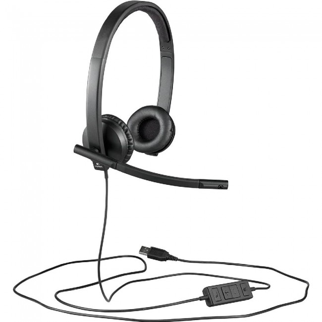  Logitech H570e Stereo слушалки, USB