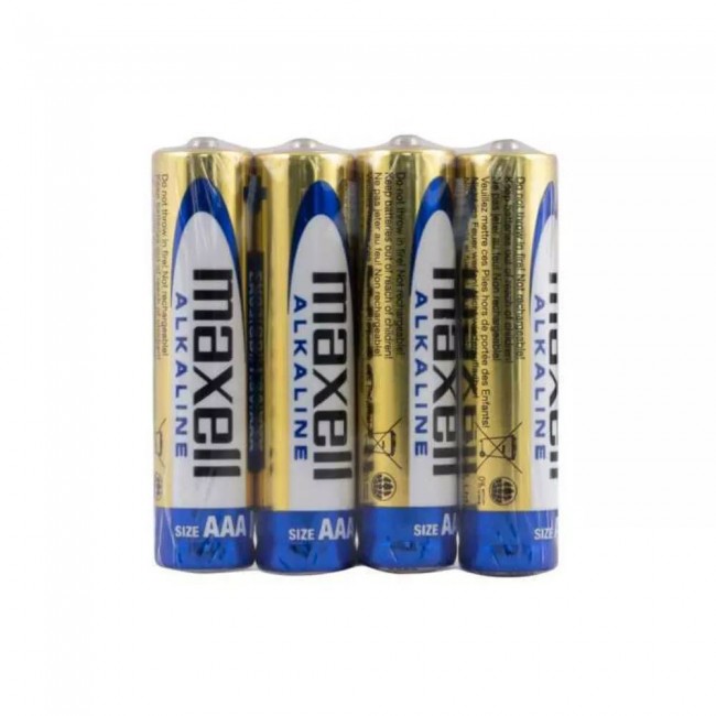 MAXELL алкална батерия LR03 /4 бр. в опаковка/ шринк 1.5V MAXELL алкална батерия LR03 /4 бр. в опаковка/ шринк 1.5V