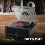 MUSE MT-112 MB CD микросистема с грамофон, Bluetooth и USB, 20W MUSE MT-112 MB CD микросистема с грамофон, Bluetooth и USB, 20W