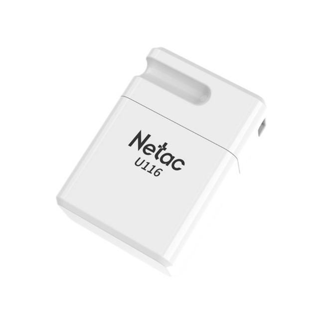 Netac U116 флаш памет, 64GB, бяла