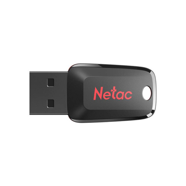 Netac U197 флаш памет, 16GB, черна/червена