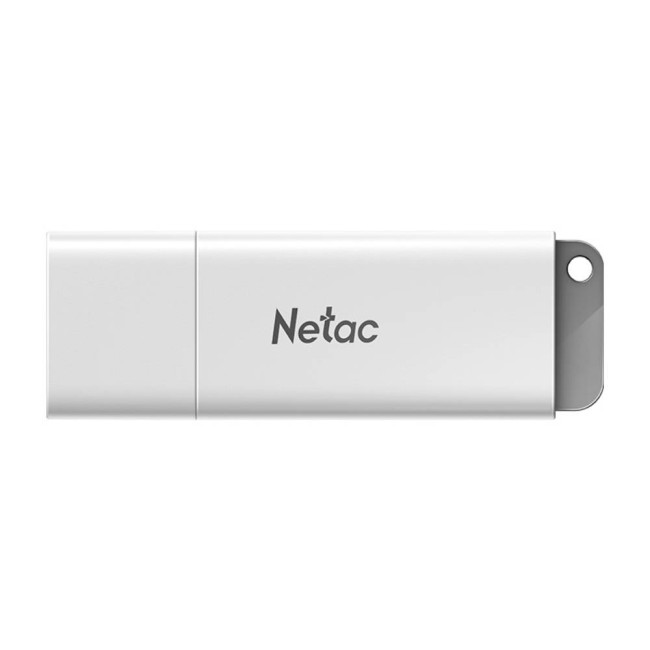 Netac U185 флаш памет, LED, 16GB, бяла