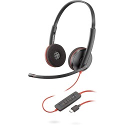 Poly Blackwire C3220 USB-C стерео слушалки с микрофон, черни