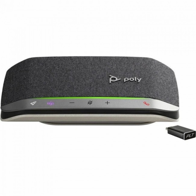HP Poly SYNC 20+ Microsoft Teams конферентен говорител, USB-C, Bluetooth, с BT700 адаптер, 772D1AA HP Poly SYNC 20+ Microsoft Teams конферентен говорител, USB-C, Bluetooth, с BT700 адаптер, 772D1AA