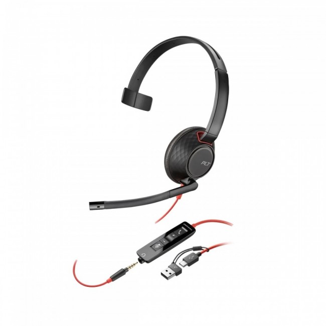 HP Poly Blackwire 5210 USB-C (BULK), WW слушалки HP Poly Blackwire 5210 USB-C (BULK), WW слушалки
