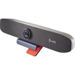 Poly Studio P15 4K видеобар, 3-микрофонен масив, 90° FoV, 4x цифрово увеличение, NoiseBlockAI и Acoustic Fence, Microsoft Teams и Zoom, USB