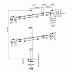 SBOX LCD-352/4 стойка за монитор, 13"-32" / 33 см - 81 см, черен