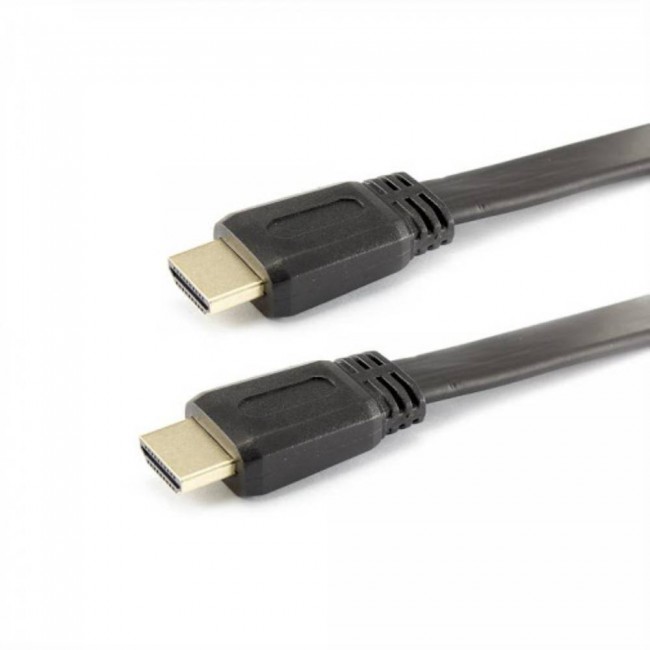 SBOX кабел HDMI-HDMI, 1.4 плосък M/M 1,5м., черен