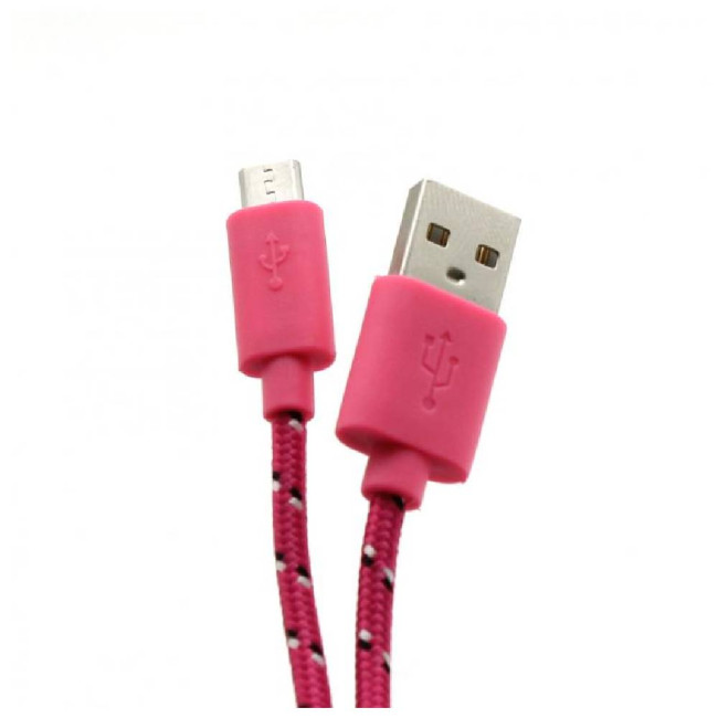 SBOX кабел USB-MICRO USB, 1м., розов