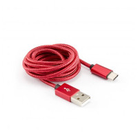 SBOX кабел USB-TYPE C M/M, червен, 1.5м.