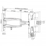 SBOX LCD-223 TV стойка, 23“- 42“ / 33 - 109 см, черен