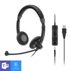 EPOS I Sennheiser SC 75 стерео слушалкиi, MS, USB-A & 3.5мм жак