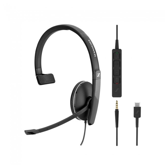 EPOS I Sennheiser SC 135  моно слушалка, MS, USB-C & 3.5мм жак