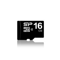 SP MicroSDHC (2in1) Class 4 карта памет, 16GB