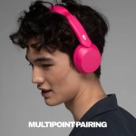 Skullcandy Icon 180 безжични On-Ear слушалки с микрофон, Crazy Pink