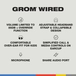 Skullcandy Grom детски слушалки, бяло/зелено Skullcandy Grom детски слушалки, бяло/зелено