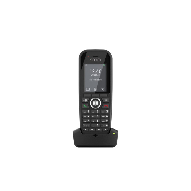 Snom M30 DECT многоклетъчен телефон, зарядна станция, черен