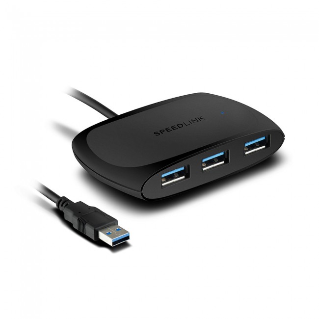 USB хъб Speedlink SNAPPY, 4 порта, USB 3.0