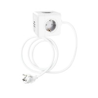 Technaxx Power Cube TX-195 разклонител с 4x Schuko, USB-A и USB-C, 15W