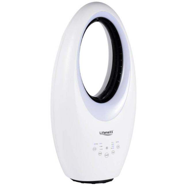 Lifenaxx LX-080 вентилатор без перки с LED осветление и автоматично въртене до 60° Lifenaxx LX-080 вентилатор без перки с LED осветление и автоматично въртене до 60°