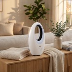 Lifenaxx LX-080 вентилатор без перки с LED осветление и автоматично въртене до 60° Lifenaxx LX-080 вентилатор без перки с LED осветление и автоматично въртене до 60°