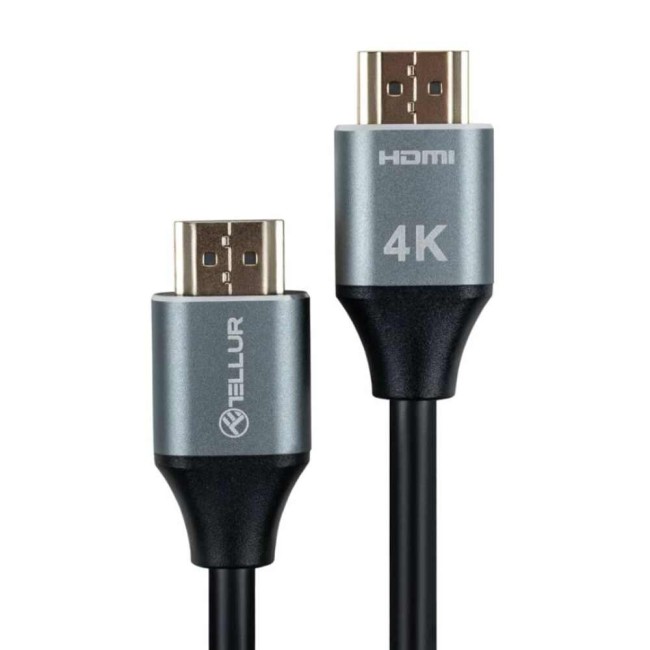 Tellur High Speed кабел за данни, HDMI, 4K, 18Gbps, Ethernet, 3 м, черен