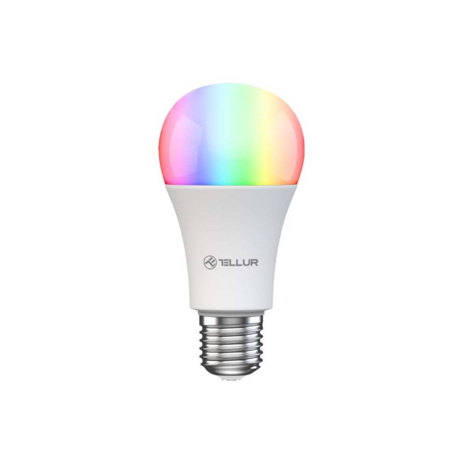 Tellur Wi-Fi Smart крушка, E27, 9W, бяла-топла, RGB светлина, регулируема