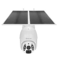Tellur Smart WiFi соларна камера, 3MP, 2K UltraHD, 20W мощност на соларния панел, бял