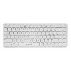 Tellur Mini безжична клавиатура, US оформление, бял